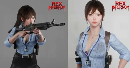 Rex Infernum เกมแอ็คชั่นชูตติ้งของพี่ Bay Riffer ปล่อยภาพ Camilla Gardner ตัวเอกสาวสวยก่อนมาเป็นซิสเตอร์