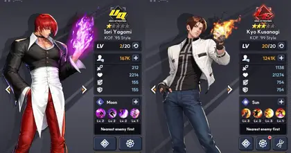 เคล็ดลับ & เทคนิคพิเศษในการฝึกฝนไฟท์เตอร์ใน THE KING OF FIGHTERS AFK