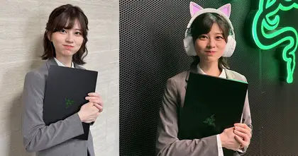 Saori Araki ไอดอลสาวชุดออฟฟิศสุดน่ารักโพสต์ภาพถือโน๊ตบุ๊ค RAZER ของจริงแล้ว!