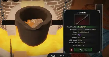 The Forge สูตรคราฟท์ อาวุธ ชุดเกราะ และวิธีการหลอม รายชื่อทั้งหมด