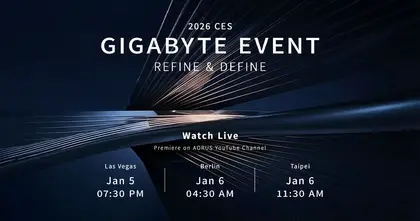 GIGABYTE เปิดตัว "Refine & Define" กำหนดอนาคตของการประมวลผล AI ที่งาน CES 2026
