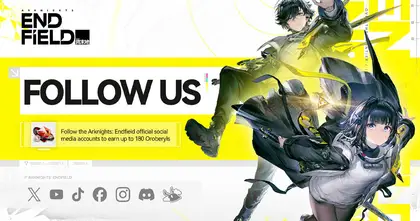 Arknights: Endfield ประกาศกิจกรรมกดติดตามบัญชีโซเชียลมีเดียภายในเกม รับไปเลย 180 เพชร !