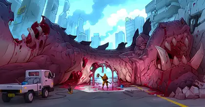 Kaiju Cleanup เกมสวมบทบาทเป็นพนักงานเก็บซากไคจูยักษ์ เตรียมวางจำหน่ายบน Steam