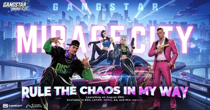 Gangstar Mirage City เปิดให้ลงทะเบียนเตรียมมาไต่เต้าสู่การเป็นผู้ถือครองอำนาจแห่งเมือง Mirage City บนมือถือสโตร์ไทย
